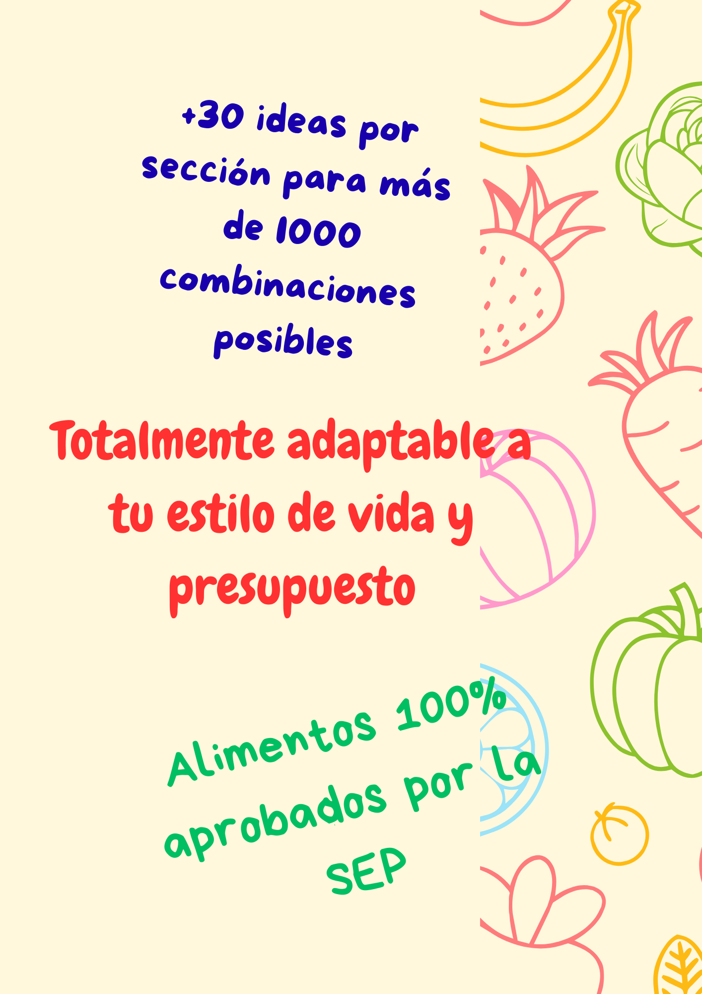 Lunch sin Estrés. Guía nutricional con alimentos 100% aprobados por la SEP - Image 2