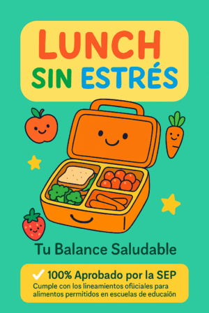 Lunch sin Estrés. Guía nutricional con alimentos 100% aprobados por la SEP