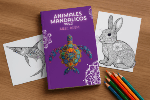 Animales mandálicos Vol. 2 - digital coloring book