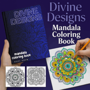 🌌 Divine Designs - Mandala Coloring Book 🌌 by Ailec Aijem