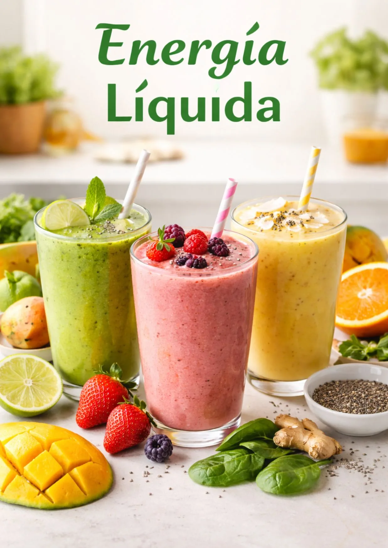 Energía Líquida. Smoothies que nutren cuerpo y mente.